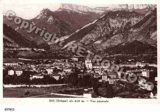 Ville de DIE, carte postale ancienne