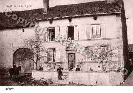 Ville de ELZANGE, carte postale ancienne