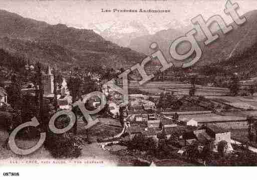 Ville de ERCE, carte postale ancienne