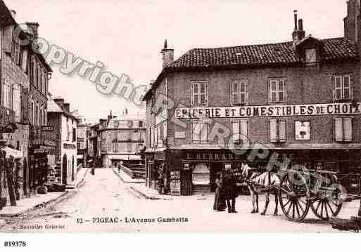 Ville de FIGEAC, carte postale ancienne