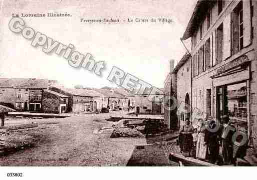 Ville de FRESNESENSAULNOIS, carte postale ancienne