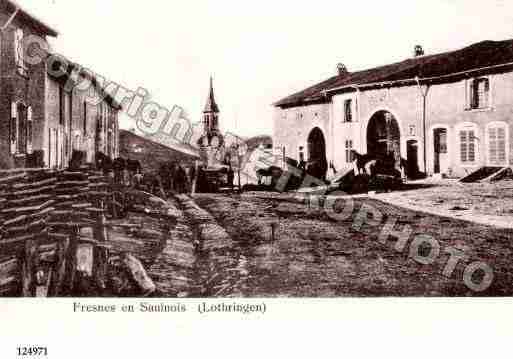 Ville de FRESNESENSAULNOIS, carte postale ancienne