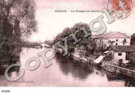 Ville de GENLIS, carte postale ancienne