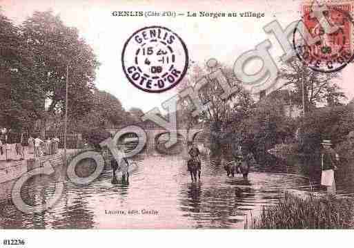 Ville de GENLIS, carte postale ancienne