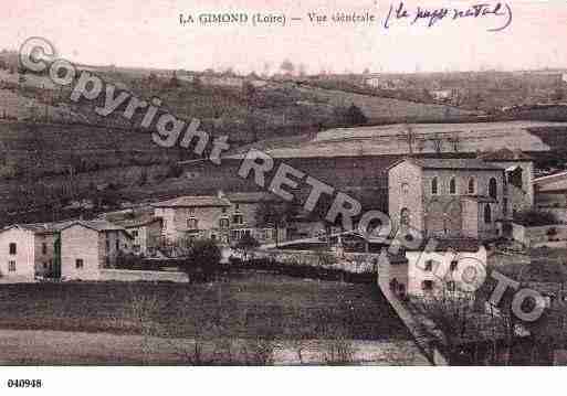 Ville de GIMOND(LA), carte postale ancienne