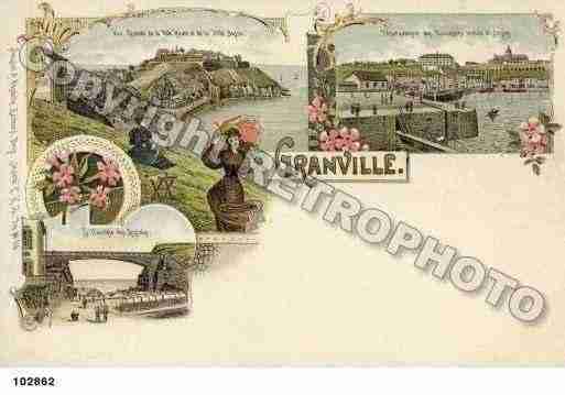 Ville de GRANVILLE, carte postale ancienne