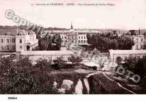 Ville de LEVES, carte postale ancienne