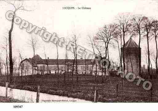Ville de LICQUES, carte postale ancienne