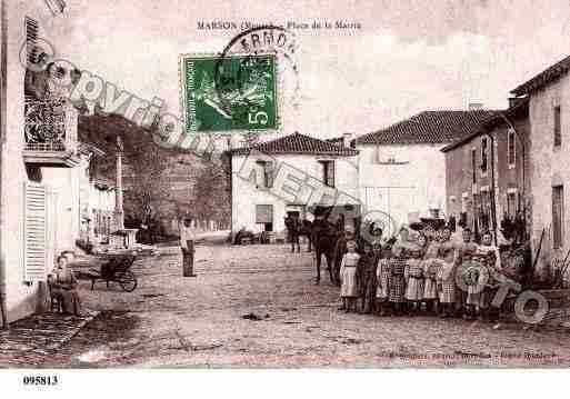 Ville de MARSON, carte postale ancienne