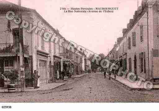 Ville de MAUBOURGUET, carte postale ancienne