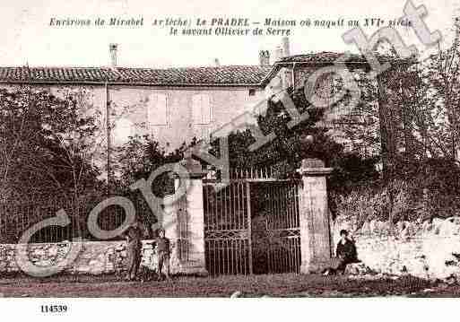 Ville de MIRABEL, carte postale ancienne