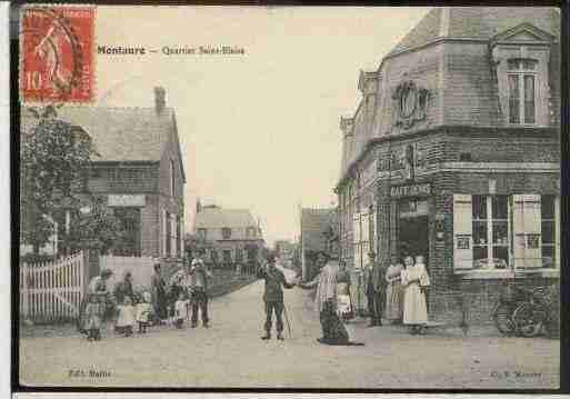 Ville de MONTAURE, carte postale ancienne