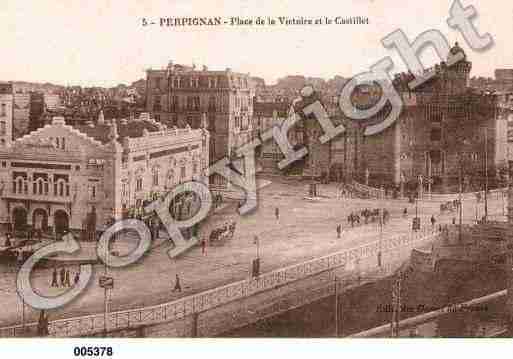 Ville de PERPIGNAN, carte postale ancienne