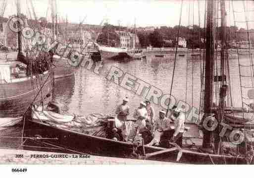 Ville de PERROSGUIREC, carte postale ancienne