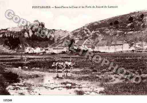 Ville de PONTARLIER, carte postale ancienne