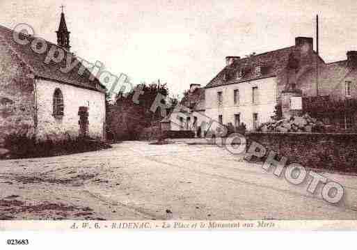 Ville de RADENAC, carte postale ancienne