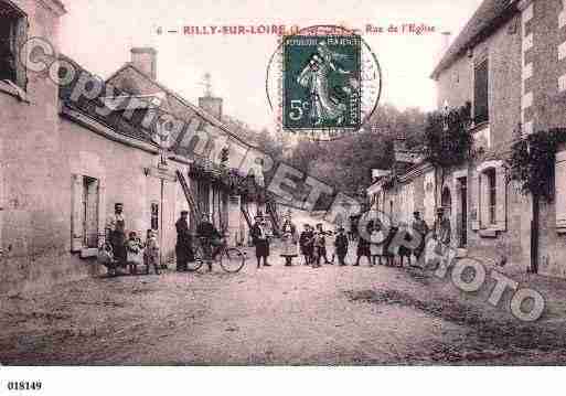 Ville de RILLYSURLOIRE, carte postale ancienne