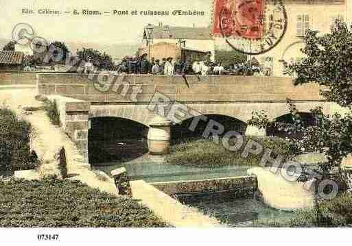 Ville de RIOM, carte postale ancienne