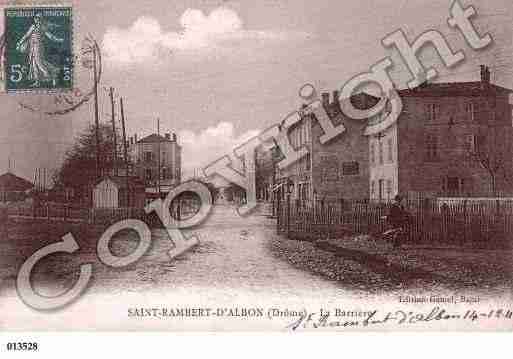 Ville de SAINTRAMBERTD\'ALBON, carte postale ancienne