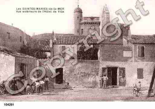 Ville de SAINTESMARIESDELAMER, carte postale ancienne