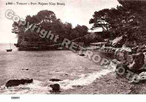 Ville de TOULON, carte postale ancienne