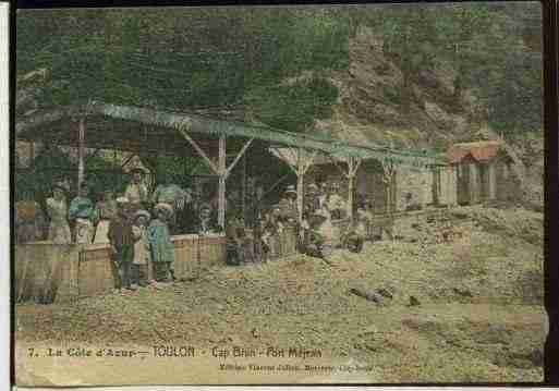 Ville de TOULON, carte postale ancienne