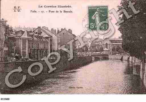 Ville de TULLE, carte postale ancienne