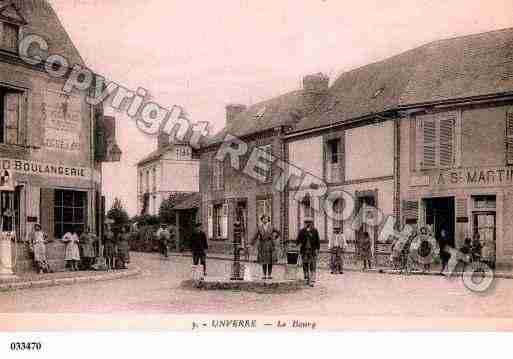 Ville de UNVERRE, carte postale ancienne