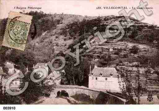 Ville de VILLECOMTAL, carte postale ancienne