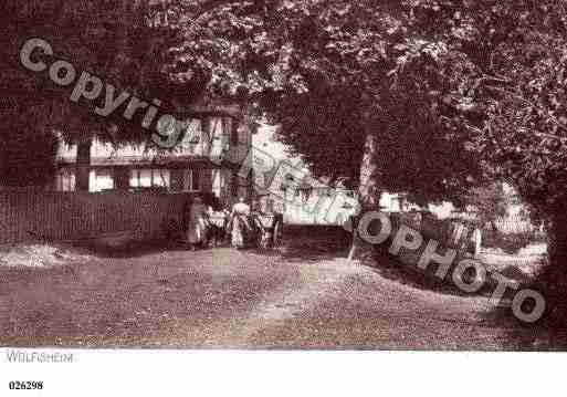 Ville de WOLFISHEIM, carte postale ancienne