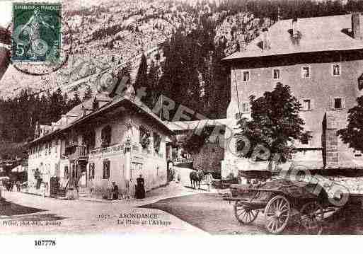 Ville de ABONDANCE, carte postale ancienne