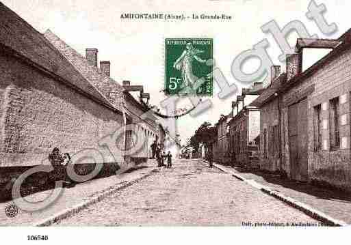 Ville de AMIFONTAINE, carte postale ancienne