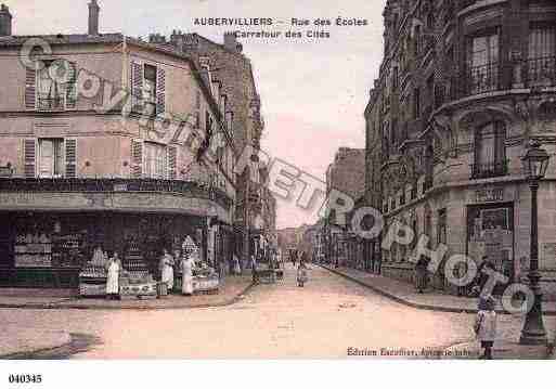 Ville de AUBERVILLIERS, carte postale ancienne