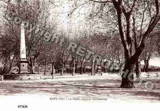 Ville de AUPS, carte postale ancienne