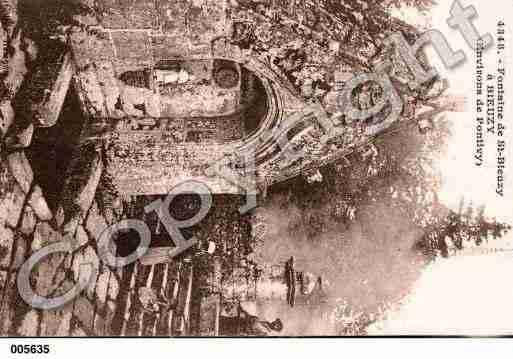 Ville de BIEUZY, carte postale ancienne