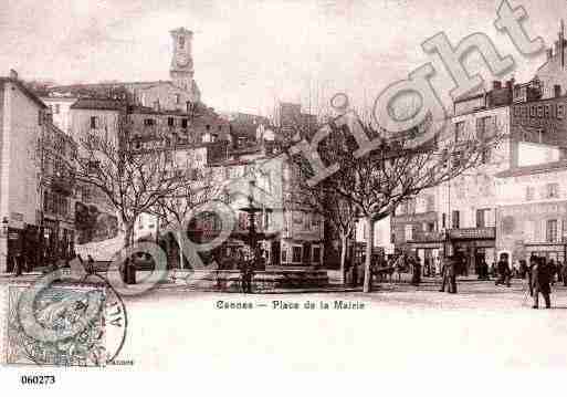 Ville de CANNES, carte postale ancienne