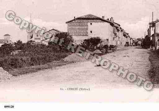 Ville de CERCIE, carte postale ancienne