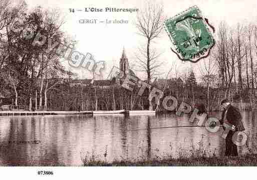 Ville de CERGY, carte postale ancienne