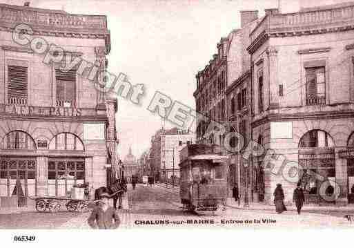 Ville de CHALONSSURMARNE, carte postale ancienne