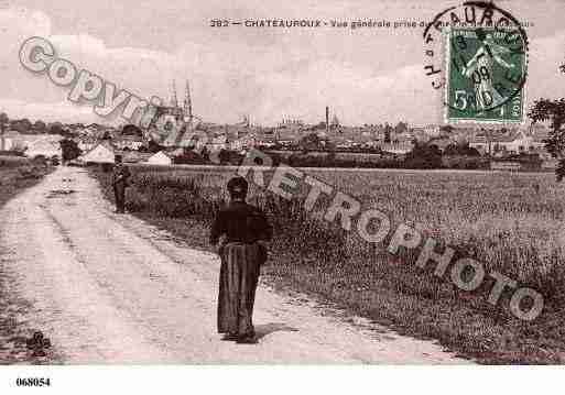 Ville de CHATEAUROUX, carte postale ancienne