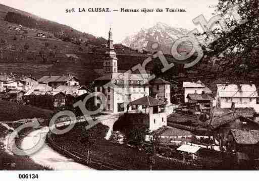 Ville de CLUSAZ(LA), carte postale ancienne