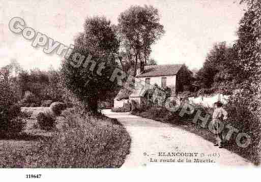 Ville de ELANCOURT, carte postale ancienne