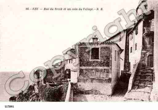 Ville de EZE, carte postale ancienne