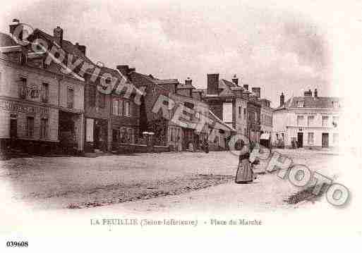 Ville de FEUILLIE(LA), carte postale ancienne