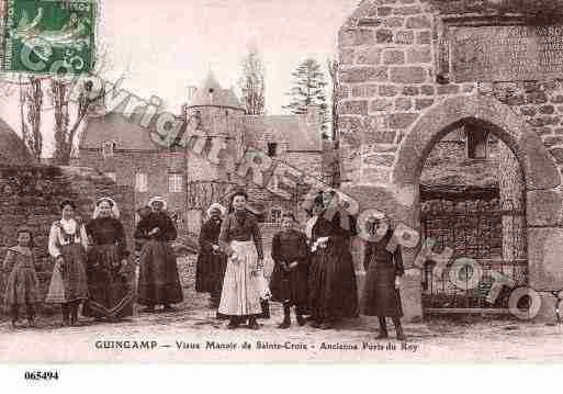 Ville de GUINGAMP, carte postale ancienne