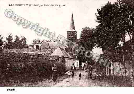 Ville de LIENCOURT, carte postale ancienne