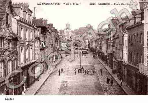 Ville de LISIEUX, carte postale ancienne