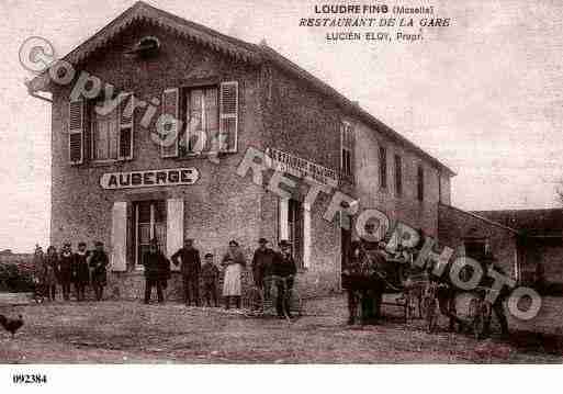 Ville de LOUDREFING, carte postale ancienne