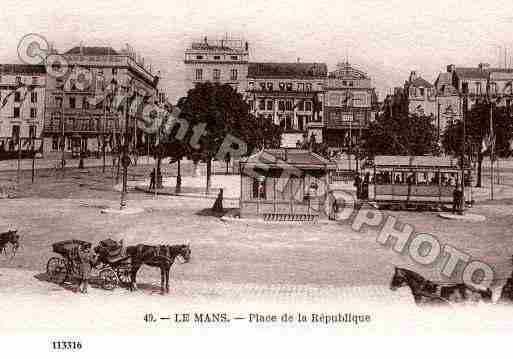 Ville de MANS(LE), carte postale ancienne