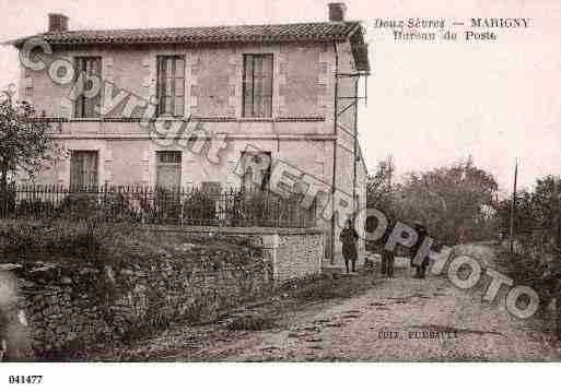 Ville de MARIGNY, carte postale ancienne